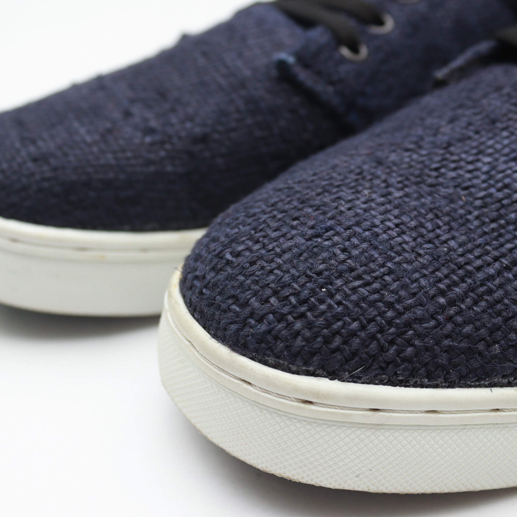BLUE HEMP CANVAS SHOES - Image 4