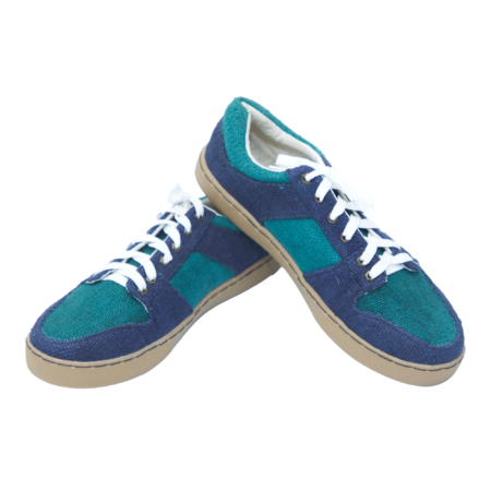Teal Tide Hemp Sneakers