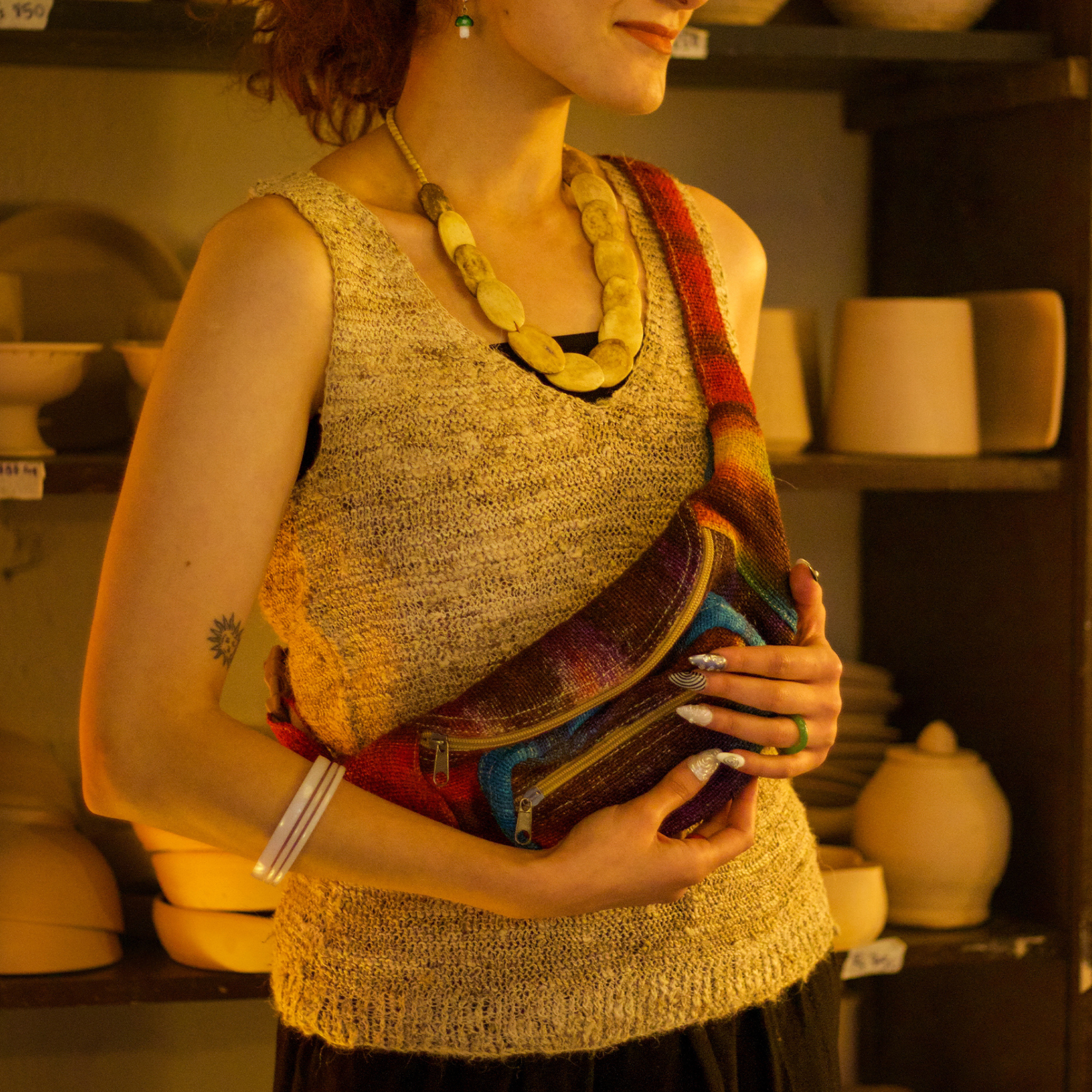 Hand Knitted Sleeveless Top